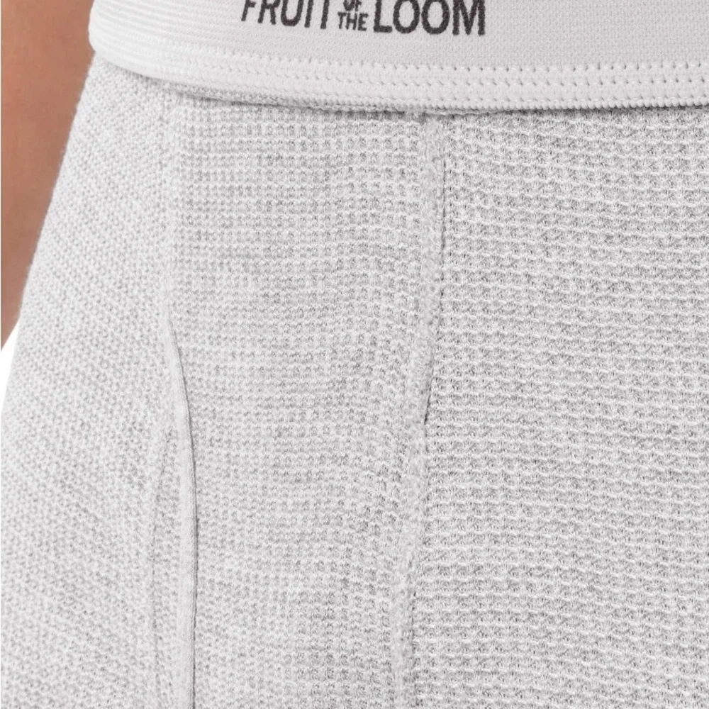 2 Fruit of the Loom Men's Thermal Waffle Underwear Bottom